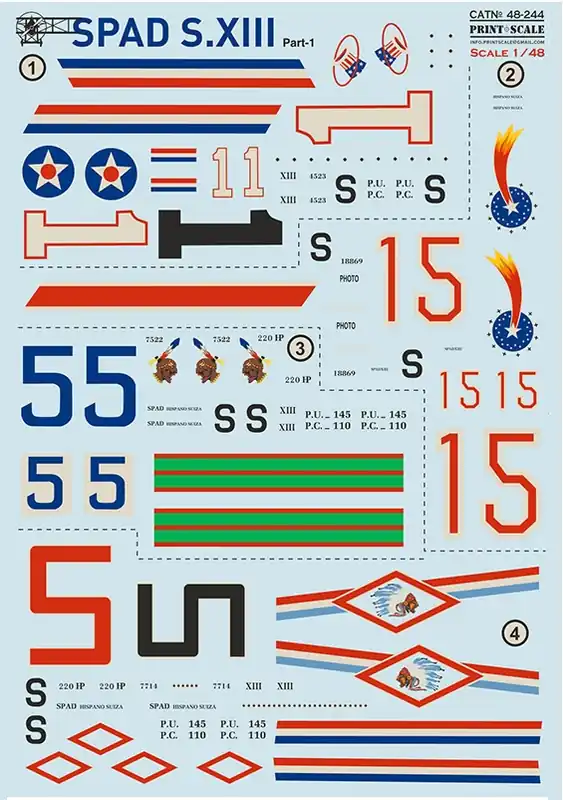 SPAD XIII Decals Offerta Limitata