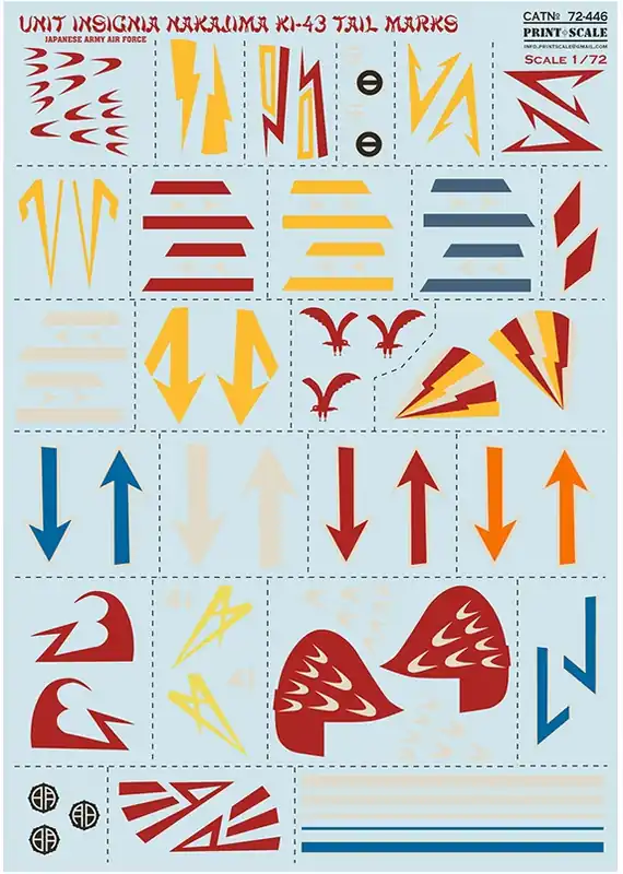 Bestseller NAKAJIMA KI-43 TAIL MARKS Decals