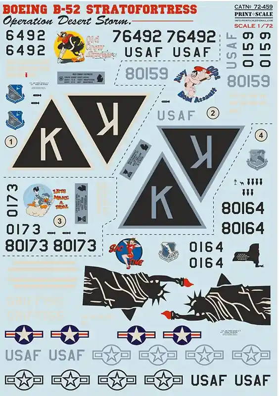 Offerta Lampo Boeing B-52 Stratofortress Decals