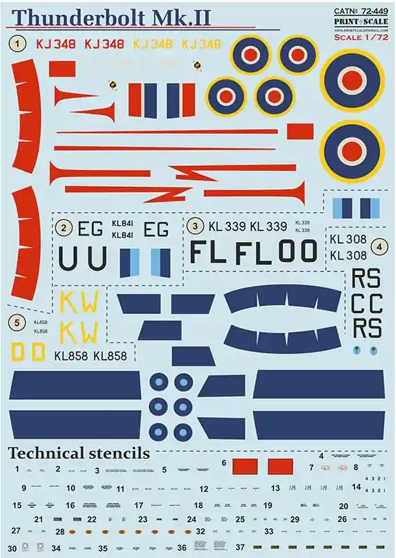 Ultima Occasione Thunderbolt Mk.II Decals