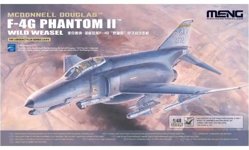 MENG MODEL LS-015 McDonnell Douglas F-4G Phantom II Wild Weasel Direttamente Dal Produttore