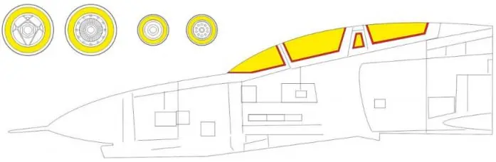 Nuovo Arrivo EDUARD MASK EX972 F-4G Foglio di mascheratura