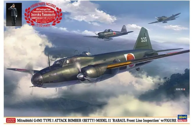 HASEGAWA 02435 Mitsubishi G4M1 Tipo 1 Bombardiere d‘attacco Compra Oggi Stesso
