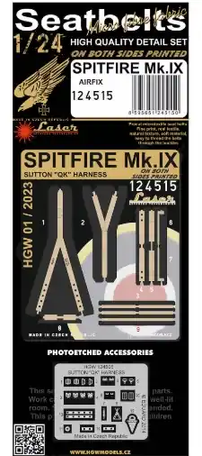 Novità HGW MODELS 124515 Spitfire Mk.IX Cinture di sicurezza