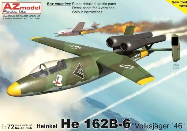 AZ MODEL AZ7856 Heinkel He 162B-6 Non Perdere