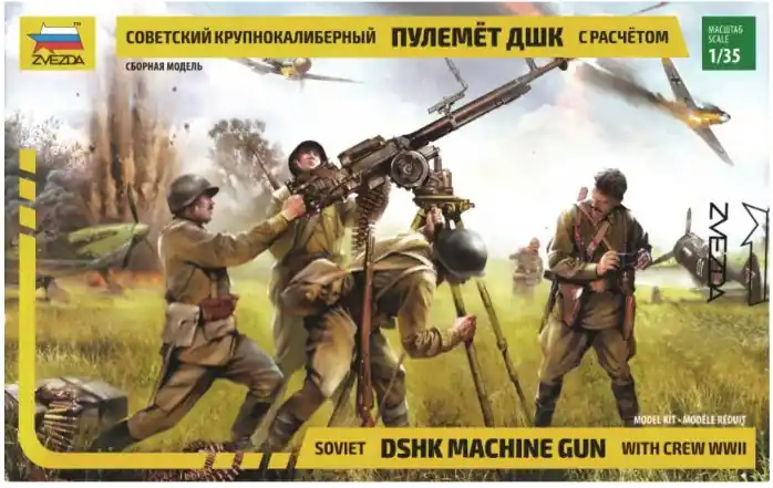 ZVEZDA 3609 Mitragliatrice sovietica DShK con equipaggio della seconda guerra mondiale Acquista Ora