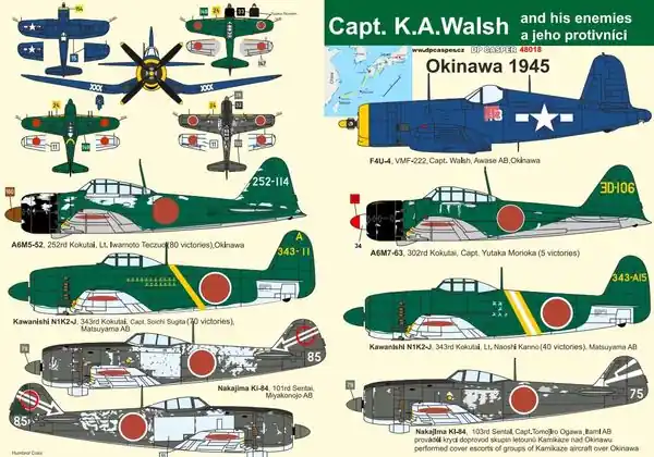 Saldi Il capitano KA Walsh e i suoi nemici decals 1/48 - DP CASPER 48018