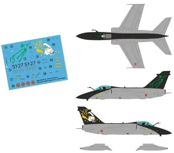 Solo Oggi Decals AMX Ghibli 1/48 - DM SPECIAL COLORS 48158