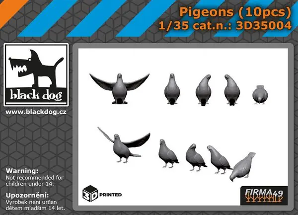 Ultime Pezzi Piccioni in scala 1/35 - BLACKDOG 3D35004