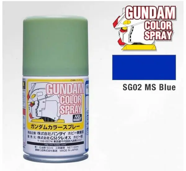 Più Venduto GUNDAM COLOR SPRAY - MS Blu Semilucido - SG02