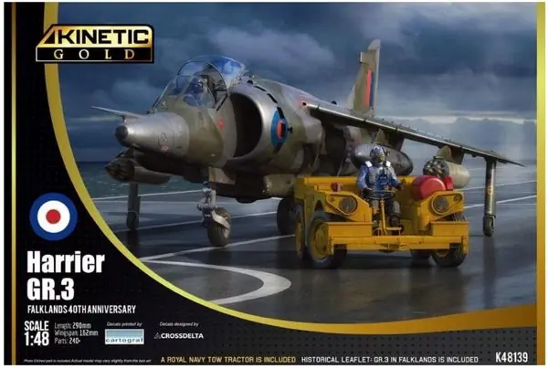 Offerta Limitata Harrier GR 3 - 1/48 - KINETIC 48139