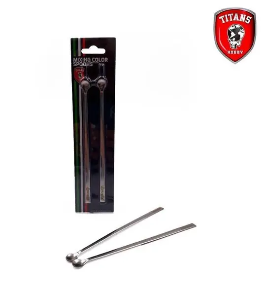 Super Prezzo Set di 2 Mini Cucchiai in metallo - TITANS HOBBY TTH035