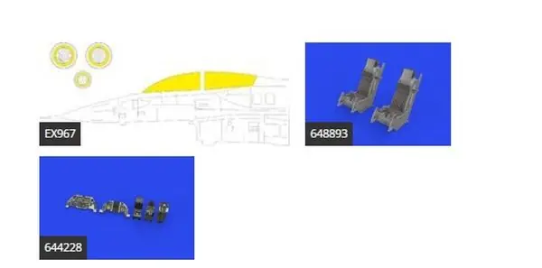 Popolare F-16D Block 30 per Kinetic 1/48 - EDUARD 644237