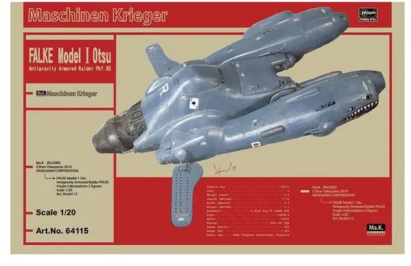 Super Prezzo Falke Antigravity Armored Raider 1/20 - HASEGAWA 64115