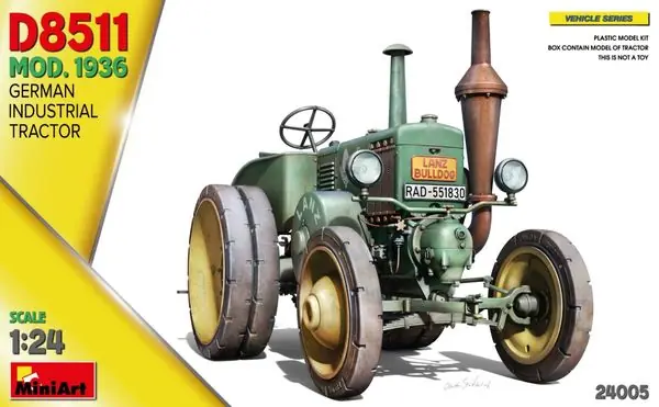 TRATTORE INDUSTRIALE TEDESCO D8511 - 1/24 - MINIART 24005 Direttamente Dal Produttore