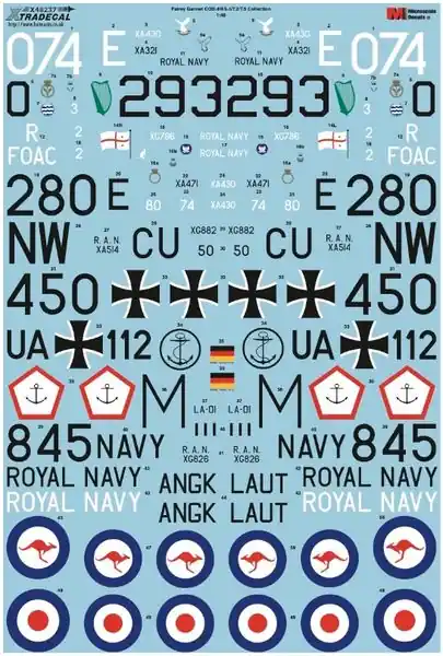 Consegna Rapida Fairey Gannet COD 4/AS 4/T 2/T 5 - XTRADECAL X48237