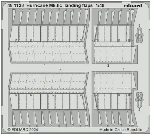 Hurricane Mk IIc fotoincisioni 1/48 - EDUARD 481128 Pagamento Sicuro