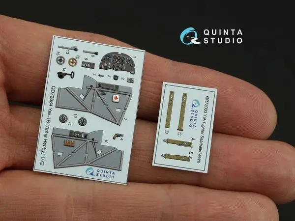Interni Yak-1B stampati in 3D 1/72 - QUINTA STUDIO QD72084 Affare