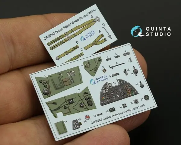 Interni Hawker Hurricane stampati in 3D 1/48 - QUINTA STUDIO QD48287 Compra Adesso