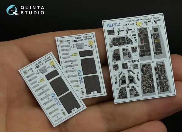 Bestseller Interni F-16D block 50 stampati in 3D 1/48 - QUINTA STUDIO QD48408