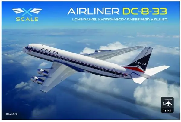 Airliner DC-8-33 - 1/144 - X SCALE X144001 Pagamento Sicuro