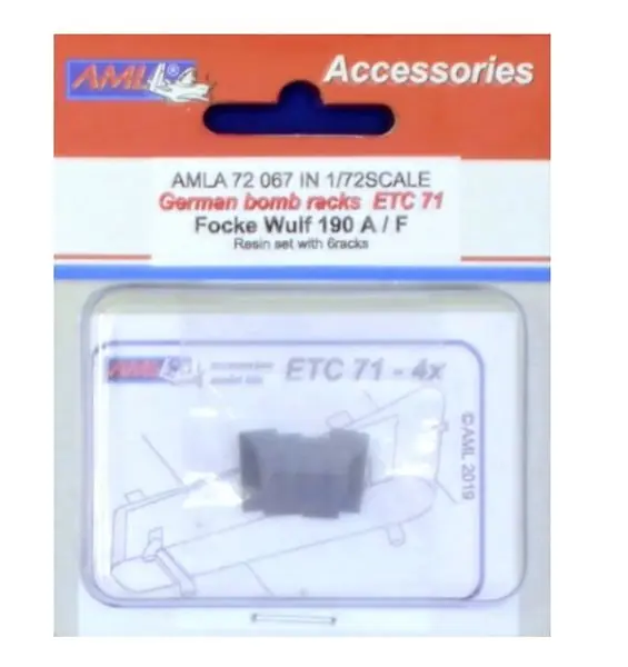 Prezzo Basso Portabombe tedesco ETC 71 Fw 190A/F 1/72 - AML A72067