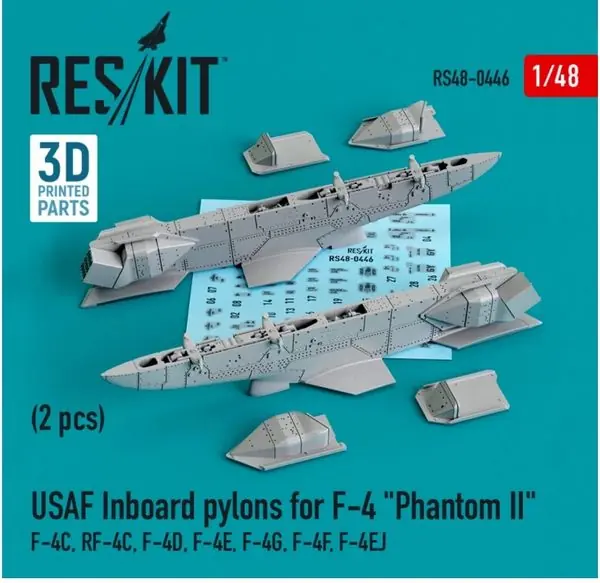 Occasione Imperdibile Piloni interni USAF per F-4 Phantom II 1/48 - RESKIT RS48-0446