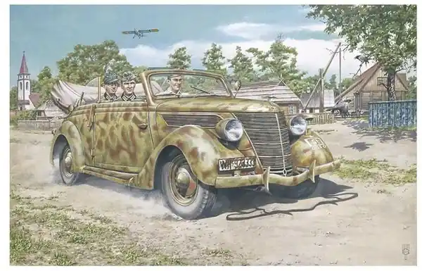 Ford V8-G81 Cabriolet 1/35 - RODEN 820 Spedizione Espresso
