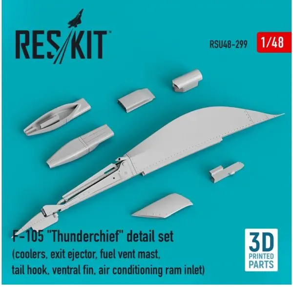 F-105 Thunderchief – set di dettagli 1/48 - RESKIT RSU48-0299 Nuovo Arrivo