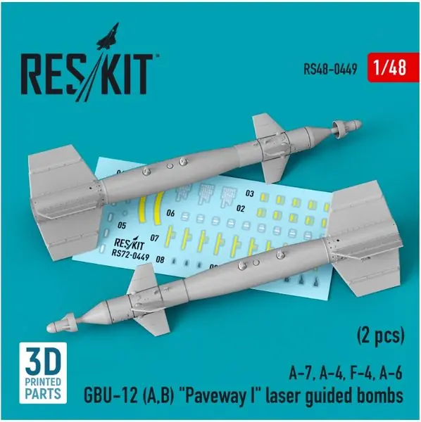 GBU-12 Bombe a guida laser 1/48 - RESKIT RS48-0449 Sconto