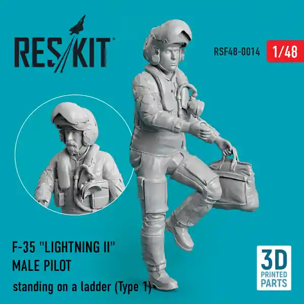 Pilota maschio F-35 Lightning II 1/48 - RESKIT RSF48-0014 Prezzo Scontato