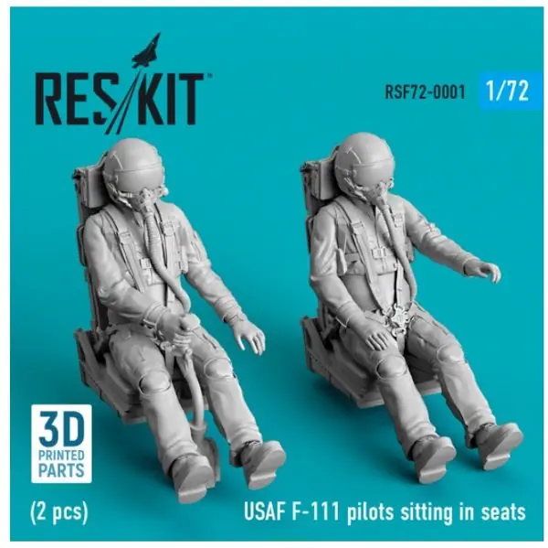 Piloti USAF F-111 seduti 1/72 - RESKIT RSF72-0001 Spedito Oggi