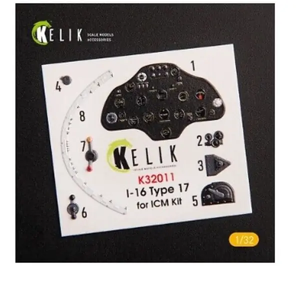 Nuovo Arrivo I-16 Type 17 Decalcomanie 3D 1/32 - KELIK K32011