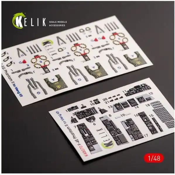 F-4E Phantom II Decalcomanie 3D 1/48 - KELIK K48070 Offerta