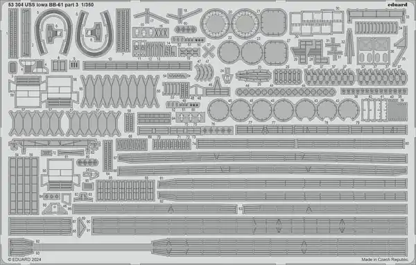 USS Iowa BB-61 Fotoincisioni 1/350 per Hobby Boss - EDUARD 53304 Promozione