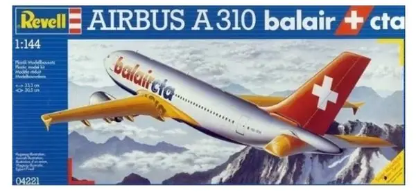 AIRBUS A310 balair cta 1/144 - REVELL 04221 Ultimissimo Modello