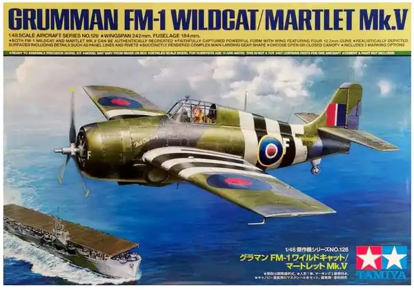 Grumman FM-1 Wildcat/Martlet Mk V 1/48 - TAMIYA 61126 Bestseller