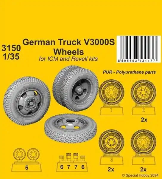 V3000S Ruote 1/35 - CMK 3150 Promozione Esclusiva