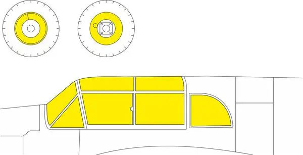 Nuovo Arrivo Messerschmitt Bf 108 TFace MASK 1/48 - EDUARD EX1020