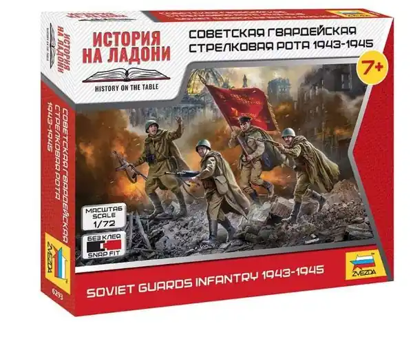 Fanteria delle guardie sovietiche 1/72 - ZVEZDA 6293 Spedito Oggi