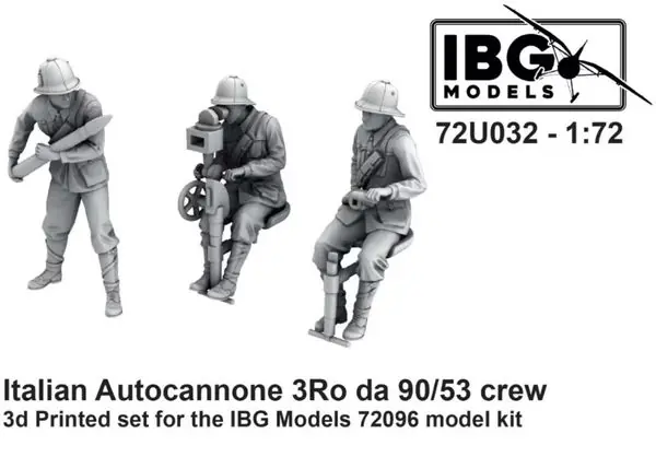 Equipaggio italiano Autocannone 3Ro 1/72 - IBG 72U032 Vendita Finale