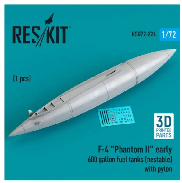 Nuova Collezione McDonnell Douglas F-4 Phantom II Serbatoi di carburante 1/72 - RESKIT RSU72-0224