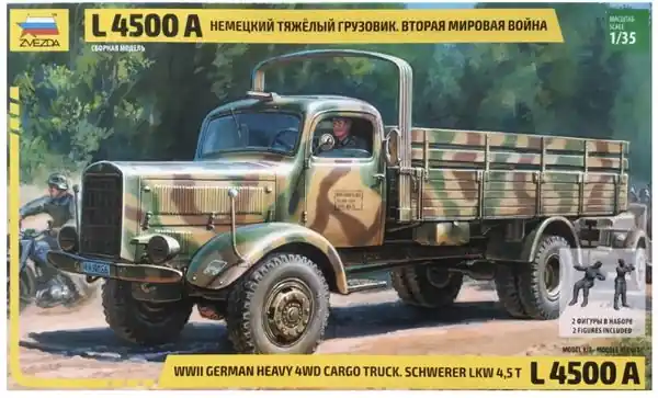 L4500A Autocarro pesante 1/35 - ZVEZDA 3596 Consegna Rapida