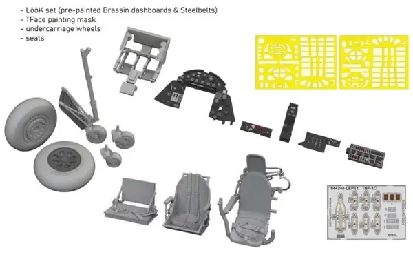 TBF-1C LooKplus 1/48 - EDUARD 644261 Più Venduto