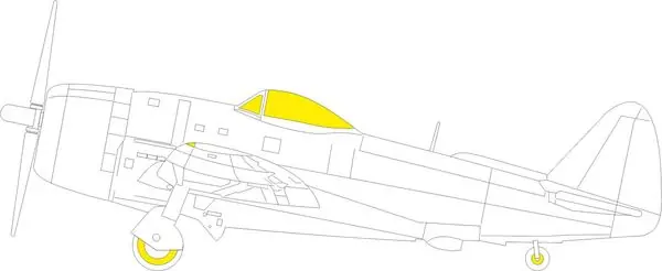 P-47D-30 TFace MASK 1/48 - EDUARD EX1026 Quantità Limitata