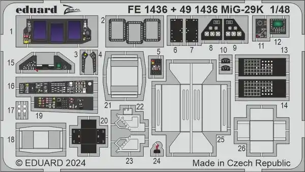 Occasione MiG-29K fotoincisioni 1/48 - EDUARD 491436