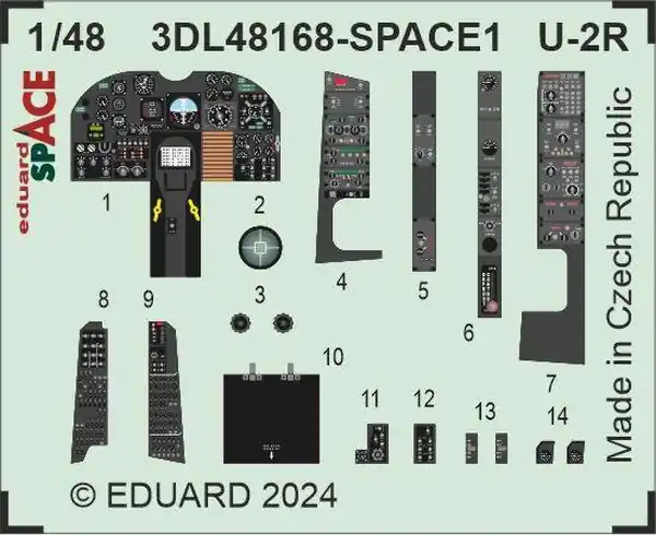 U-2R decalcomanie 3D 1/48 - EDUARD 3DL48168 Consegna Rapida