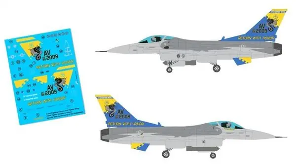 F-16C Fighting Falcon Decals 1/72 - DM SPECIAL COLORS 72163 Reso Gratuito