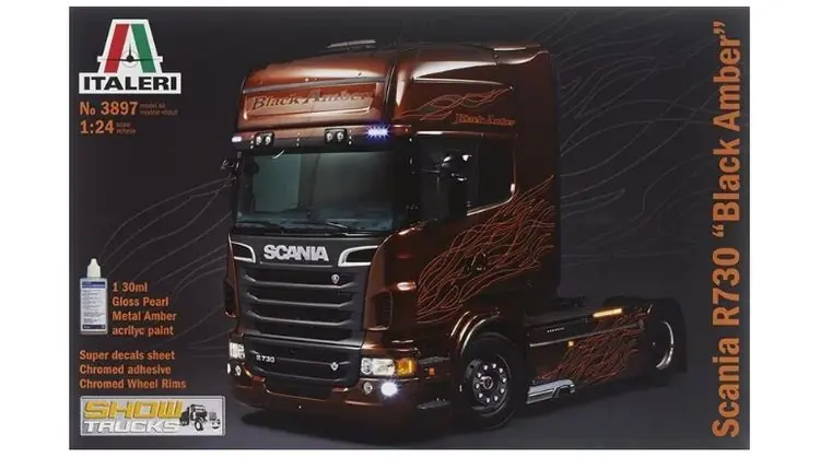SCANIA R730 BLACK AMBER 1/24 - ITALERI 3897 Promozione Esclusiva