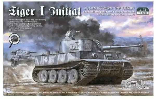 Sd.Kfz. 181 Pz.Kpfw. VI Ausf E Tiger I 1/72 - BORDER MODEL TK 7205 Soddisfatti O Rimborsati